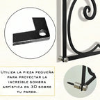 Distanciadores en acero inoxidable que crean el efecto de sombra 3D