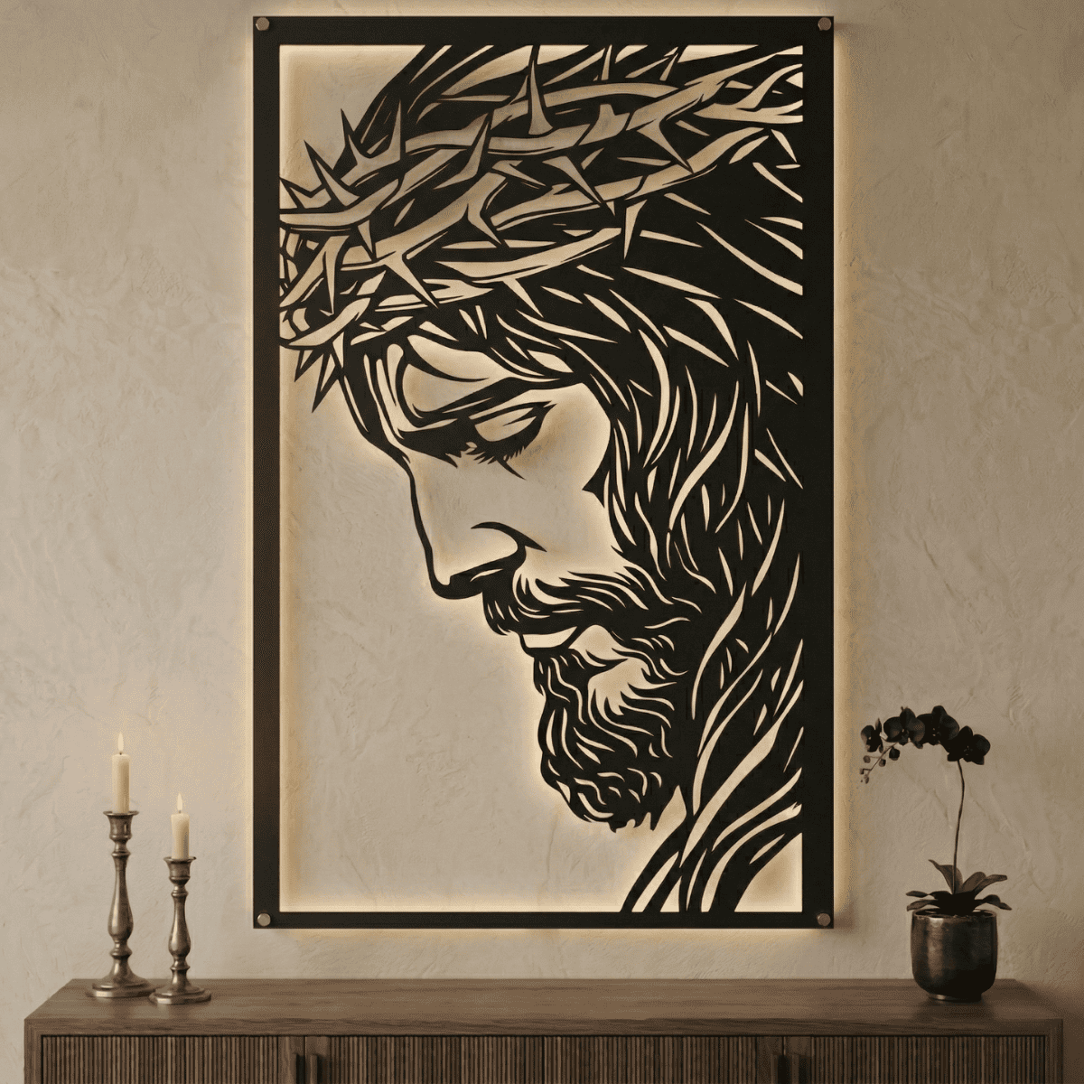 Cuadro Religioso Pasión de Cristo Acero Arte Sacro