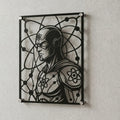 Cuadro decorativo en acero de Átomo de DC cortado a láser - Noxhound