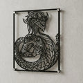 Cuadro decorativo de Aurelion Sol de League of Legends en acero cortado a láser