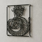 Cuadro decorativo de Aurelion Sol de League of Legends en acero cortado a láser