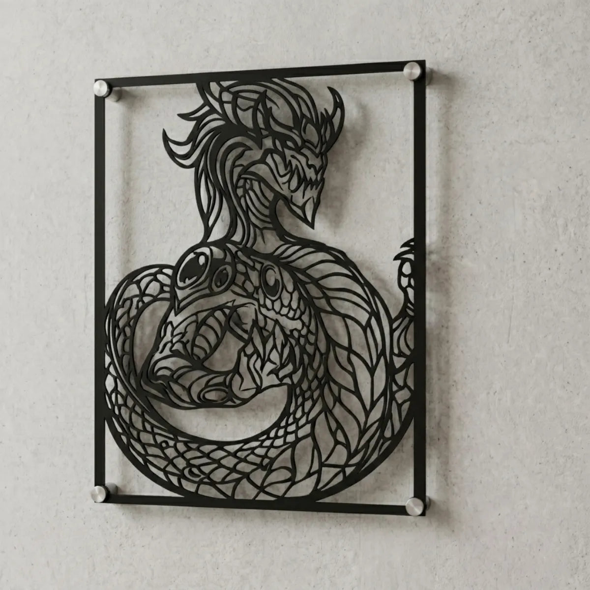 Cuadro decorativo de Aurelion Sol de League of Legends en acero cortado a láser