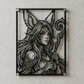 Cuadro decorativo en acero de Aurora de League of Legends cortado a láser - Noxhound