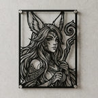 Cuadro decorativo en acero de Aurora de League of Legends cortado a láser - Noxhound