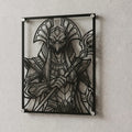 Cuadro decorativo de Azir de League of Legends en acero cortado a láser