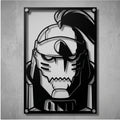 Cuadro decorativo en acero de Alphonse Elric de Fullmetal Alchemist cortado a láser - Noxhound