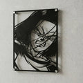 Cuadro decorativo en acero de Androide 17 de Dragon Ball cortado a láser - Noxhound