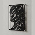 Cuadro de acero de la Armadura del Berserker de Berserk colgado en pared