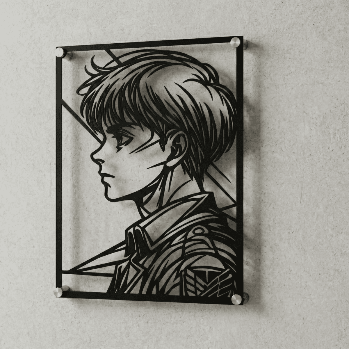 Cuadro Decorativo Anime Shingeki no Kyojin Armin Arlert en Acero