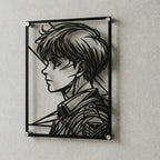 Cuadro decorativo en acero de Armin Arlert de Shingeki no Kyojin cortado a láser - Noxhound