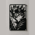 Cuadro decorativo en acero de Asta de Black Clover cortado a láser - Noxhound