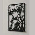 Cuadro decorativo en acero de Asuka Langley de Evangelion cortado a láser - Noxhound