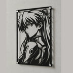 Cuadro decorativo en acero de Asuka Langley de Evangelion cortado a láser - Noxhound