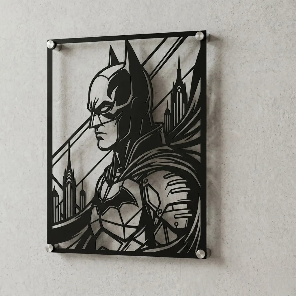 Cuadro decorativo en acero de Batman de DC cortado a láser - Noxhound