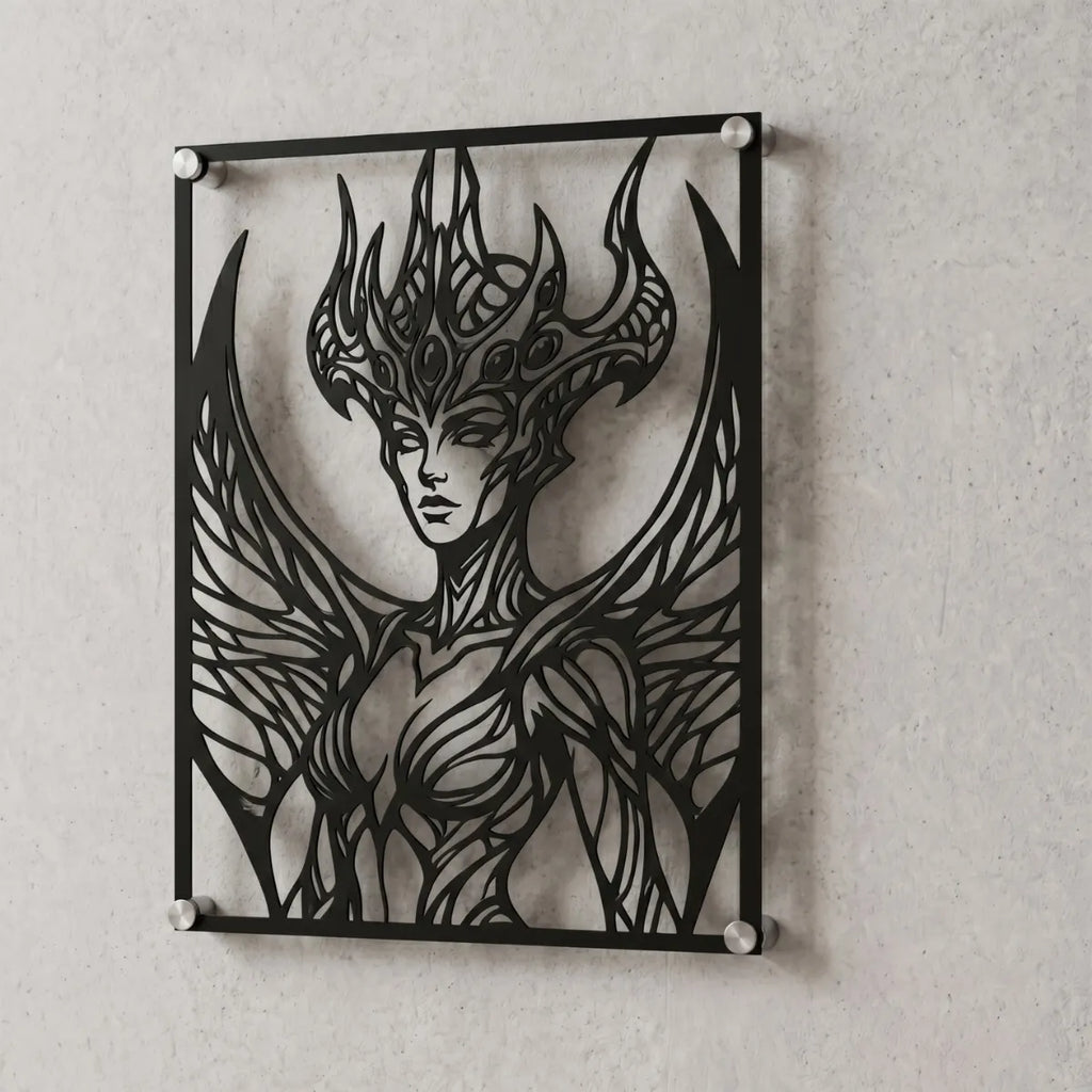 Cuadro decorativo en acero de Bel'Veth de League of Legends cortado a láser - Noxhound