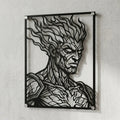 Cuadro decorativo de Brand de League of Legends en acero cortado a láser