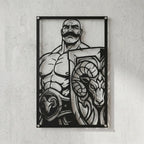 Cuadro decorativo en acero de Braum de League of Legends cortado a láser - Noxhound