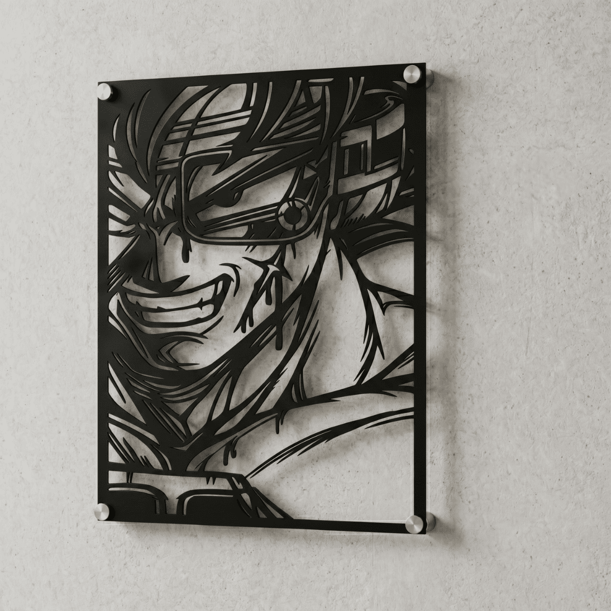 Cuadro Decorativo Anime Dragon Ball Bardock en Acero