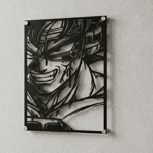 Cuadro Decorativo Anime Dragon Ball Bardock en Acero