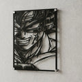 Cuadro decorativo en acero de Bardock de Dragon Ball cortado a láser - Noxhound