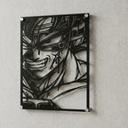 Cuadro decorativo en acero de Bardock de Dragon Ball cortado a láser - Noxhound