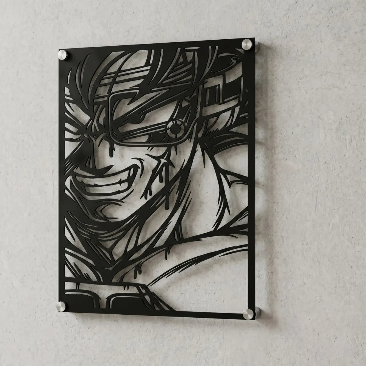 Cuadro decorativo en acero de Bardock de Dragon Ball cortado a láser - Noxhound