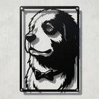 Cuadro de acero de Bond Forger de Spy x Family colgado en pared