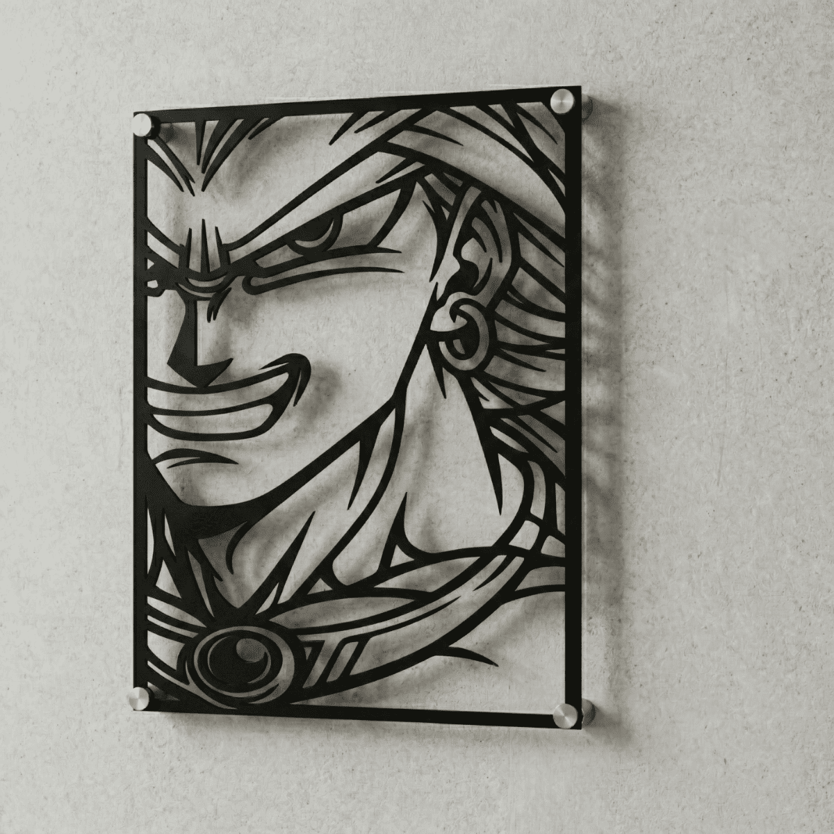 Cuadro Decorativo Anime Dragon Ball Broly en Acero