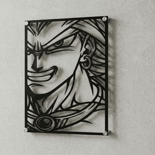 Cuadro Decorativo Anime Dragon Ball Broly en Acero