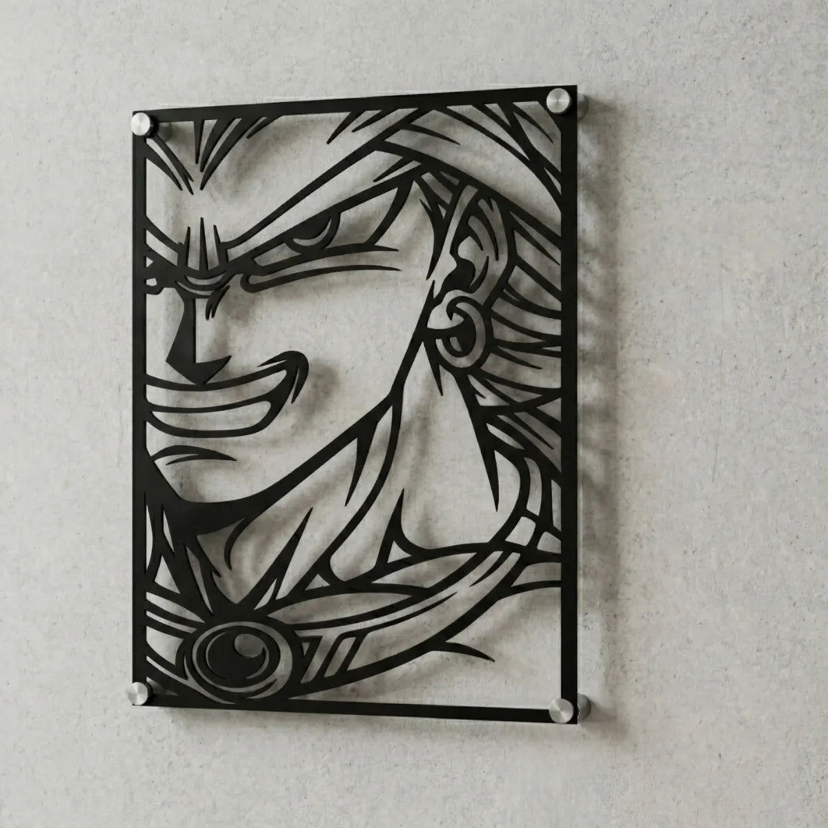 Cuadro decorativo en acero de Broly de Dragon Ball cortado a láser - Noxhound
