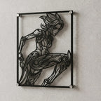 Cuadro decorativo en acero de Camille de League of Legends cortado a láser - Noxhound