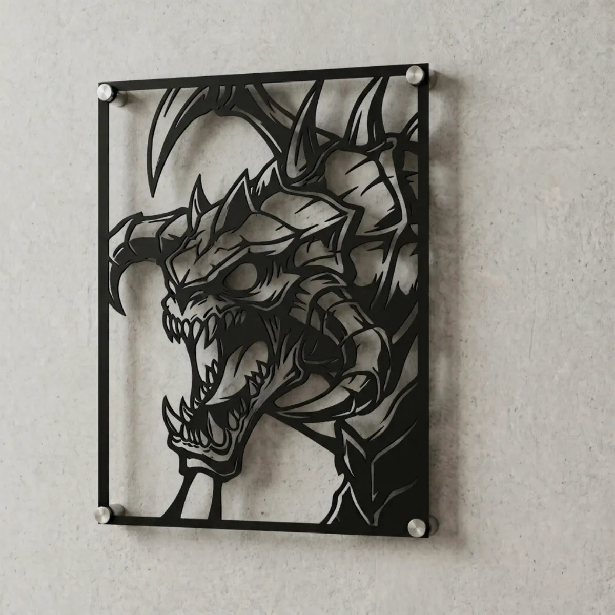 Cuadro decorativo en acero de Cho'Gath de League of Legends cortado a láser - Noxhound