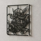 Cuadro decorativo en acero de Corki de League of Legends cortado a láser - Noxhound