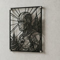 Cuadro decorativo en acero de Cyborg de DC cortado a láser - Noxhound