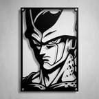 Cuadro decorativo en acero de Cell Forma Perfecta de Dragon Ball cortado a láser - Noxhound