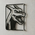 Cuadro decorativo en acero de Charizard de Pokémon cortado a láser - Noxhound