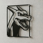 Cuadro decorativo en acero de Charizard de Pokémon cortado a láser - Noxhound