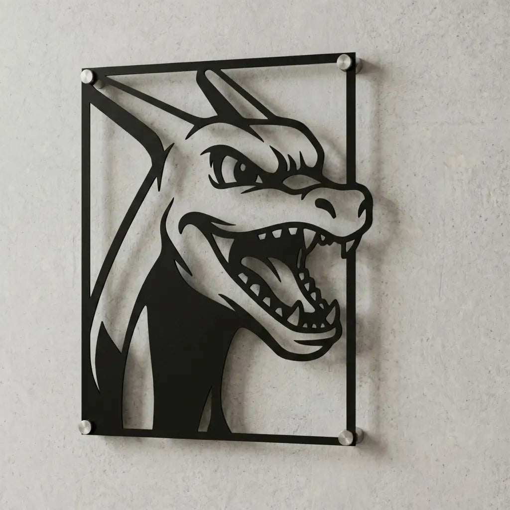 Cuadro decorativo en acero de Charizard de Pokémon cortado a láser - Noxhound