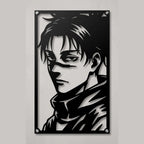 Cuadro de acero de Choso de Jujutsu Kaisen colgado en pared