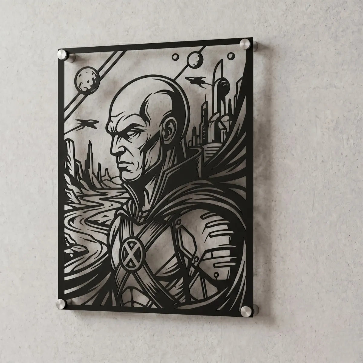 Cuadro decorativo en acero de Detective Marciano de DC cortado a láser - Noxhound