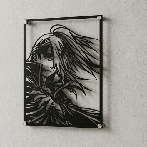 Cuadro Decorativo Anime Naruto Deidara en Acero
