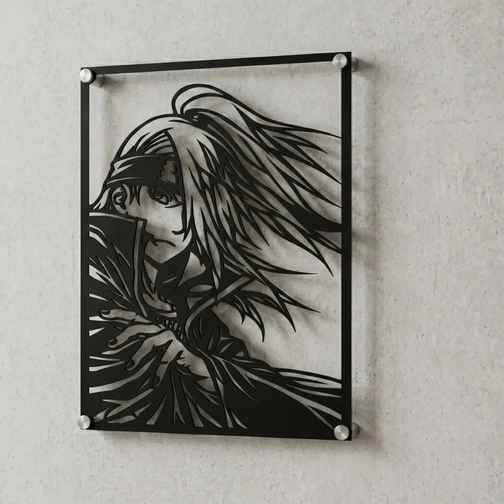 Cuadro decorativo en acero de Deidara de Naruto cortado a láser - Noxhound