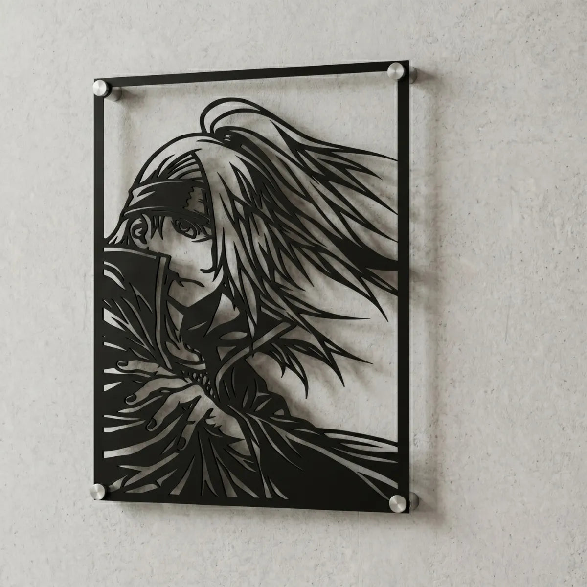 Cuadro decorativo en acero de Deidara de Naruto cortado a láser - Noxhound