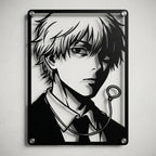Cuadro decorativo en acero de Denji de Chainsaw Man cortado a láser - Noxhound
