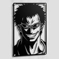 Cuadro decorativo en acero de Doflamingo de One Piece cortado a láser - Noxhound