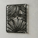 Cuadro decorativo en acero de Doma de Kimetsu no Yaiba cortado a láser - Noxhound
