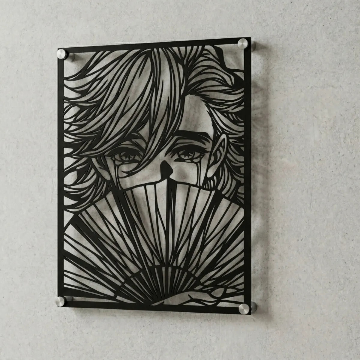 Cuadro decorativo en acero de Doma de Kimetsu no Yaiba cortado a láser - Noxhound