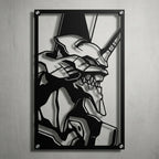 Cuadro decorativo en acero de EVA Unidad 01 de Evangelion cortado a láser - Noxhound