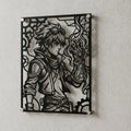 Cuadro decorativo de Ezreal de League of Legends en acero cortado a láser