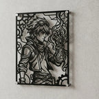 Cuadro decorativo de Ezreal de League of Legends en acero cortado a láser